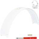 Beat Studio 3 Replacement Headband - Stock Arch Band Parts Repair Kit Compatible With Beats by Dre Studio 3 (A1914) and 2 Wired/Wireless (B0500/B0501) Over-Ear Headphones (White)