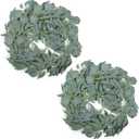 Mori Mengye 2-Pack Artificial Eucalyptus Garland and Bamboo Foliage Bundle, 195cm/6.5ft Versatile Faux Greenery for Elegant Wedding, Home, Mantel Decor