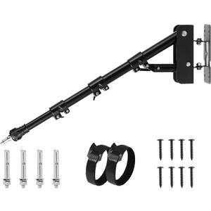 Selens Wall Mount Triangle Boom Arm 39.37inch/100cm, Ring Light Mount Support 180Flexible Rotation for Studio Video Light, Monolight, Photography, Softbox, Reflector