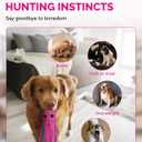 FoxFocus Durable Squeaky Dog Toys for Large Dogs to Keep Them Busy, Pink