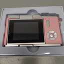 4K Foldable Screen Student Camera, 2025 New Point and Shoot Digital Cameras, FHD 4K Digital Camera for Photography with Flip Screen, 8X Zoom 48MP Digital Camera for Teens Adult (Pink, 32GB TF Card)