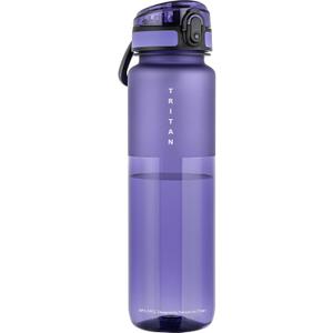 32oz Water Bottle with Chug Lid, Frosted & Clear Tritan BPA-Free, Leakproof, Wide Mouth, Portable Sports Water Bottle for Gym, Office, Travel, Outdoor (Purple)