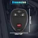X AUTOHAUX KOBGT04A 315MHz Keyless Entry Remote Ignition Transponder Key Fob for Chevrolet Uplander 2005-2008 for Chevrolet HHR 2006-2011 for Buick Terraza 2005-2007 4 Buttons 2pcs