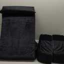 ENITYA Back Pillow for Bed Sitting up, 19" Reading Pillow for Sitting in Bed Adult, Back Support Pillow with Arms for Watching TV/Reading/Gaming/Resting, Medium(Black)