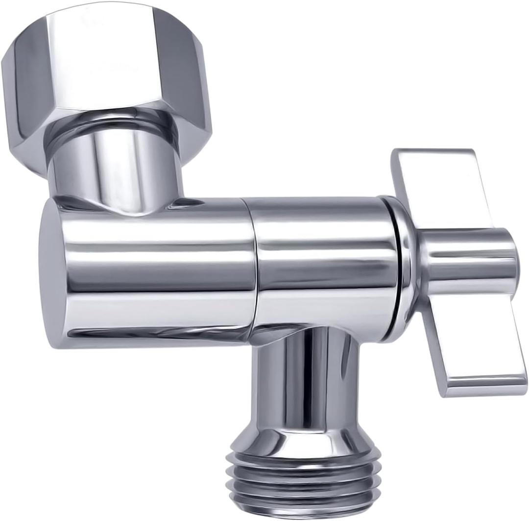 G-Sunny All Metal Shower Angle Adapter, Adjustable Shower Head Extension Adapter, Solid Brass Shower Head Elbow,Adjust Angle to Upgrade Shower Experience,Universal Connection (chrome)
