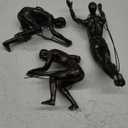 Set of 3 Climbing Men Man Wall Art Decor Sculpture by Gute (Set of 3) - Perfect Home Decor Gift, Climbing Man Wall Art Sculpture Decoration Statue Figurine Home & Office Rock Gifts (Standard, Copper)