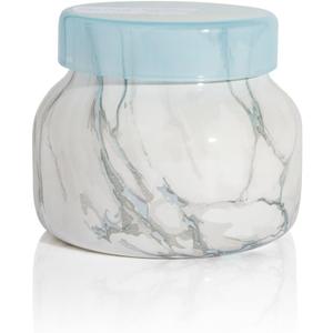 Capri Blue Modern Marble Jar Candles - Luxury Scented Candles for Home - Long Lasting Soy Wax Blend - Scented Home Decor Gifts - Blue Jean (8 oz)