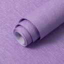 Abyssaly Silk Wallpaper Embossed Self Adhesive Peel and Stick Wallpaper Removable Kitchen Contact Paper Vinyl Wrap Cabinet Furniture Countertop Shelf Paper 15.7 in X 393.7 in (Purple)