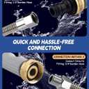 2026 Upgraded Jet Nozzle Power Washer for Garden Hose, Includes 2 High-Pressure Nozzles and Quick Connectors | Hydro Jet High Pressure Washer Tools