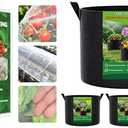 FEED GARDEN Garden Netting 8x10FT and Grow Bags Bundle