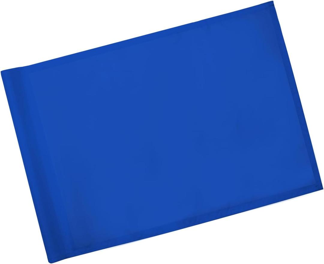 KINGTOP Golf Flag 20x14 Inch - Plain Blue, 420D Nylon, Tube Inserted - Standard Putting Green Flags for Backyard Practice, Golf Courses, Country Club, 1-Pack