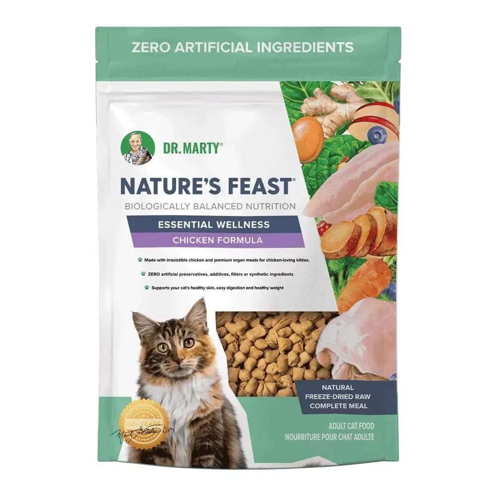 Dr. Marty Nature's Feast Essential Welllness Chicken Formula Cat Food 12 oz EXP: 12-11-2027