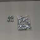 12mmx1.5 Zinc Aftermarket Wheel Lug Nuts, 20 Pcs M12x1.5 Open End Cone Seat Bulge Acorn One-Piece lugnuts 0.83(21mm) Long 3/4(19mm) Hex, Sliver