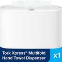 Tork Xpress Paper Towel Dispenser, White, H2/H23 Multifold Compatible, Compact design for Home & Commercial use (302020)