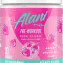 Alani Nu Pre Workout Powder Pink Slush, Amino Energy Boost, Endurance Supplement, Sugar Free, 200mg Caffeine, L-Theanine, Beta-Alanine, L-Citrulline, 30 Servings, BB FEB2028