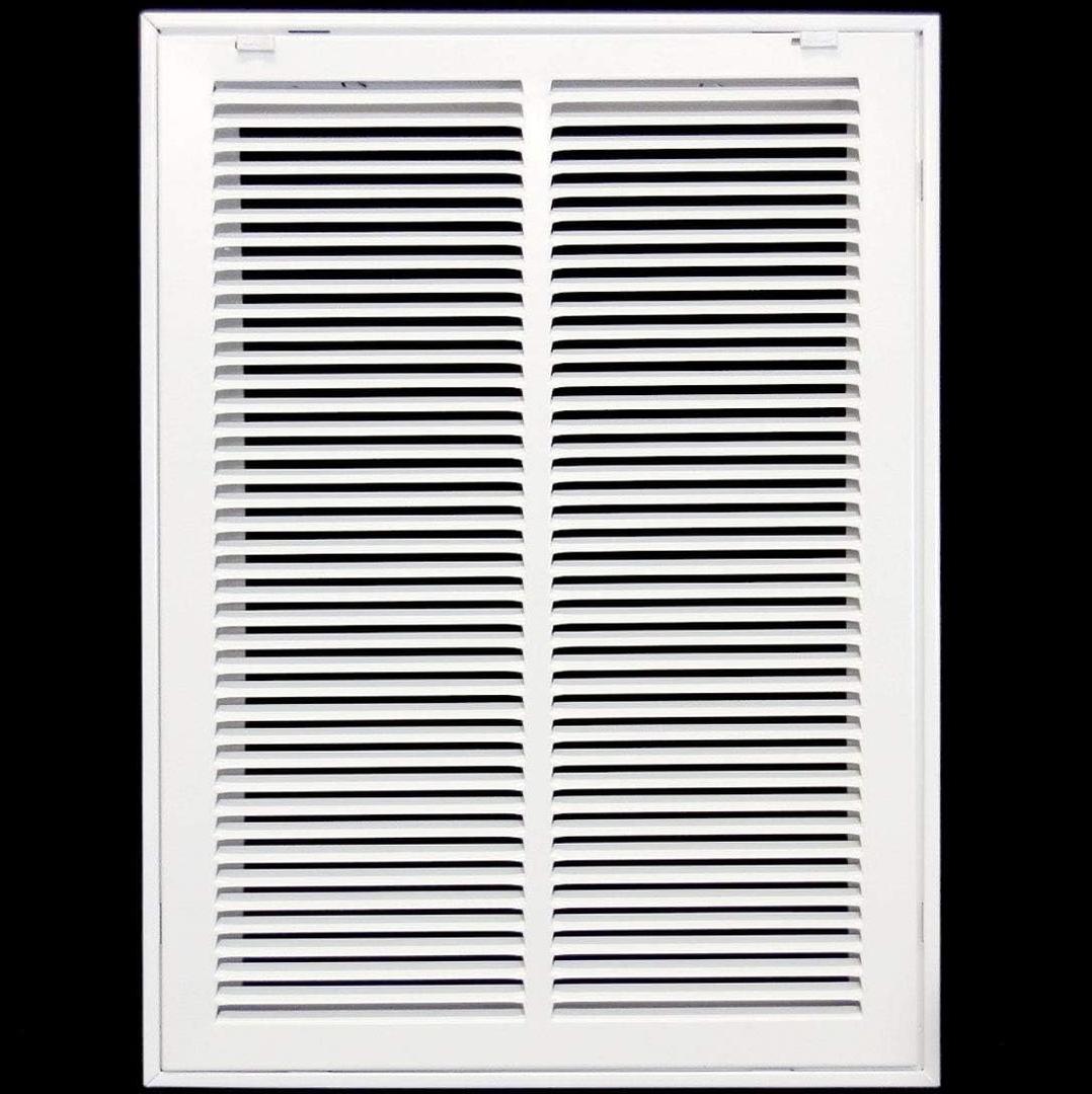 HVAC Premium 14 x 18 Duct Opening Steel Return Air Filter Grille, for 1-inch Filter, Removable Door, Flat Stamped HVAC Vent Cover Grille, Outer Dimensions 16.5 x 20.5