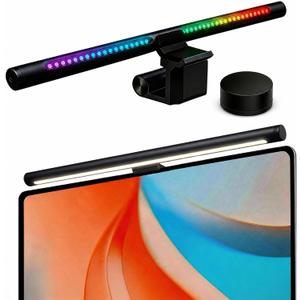YEELIGHT Monitor Light Bar RGB Backlight, Ra98 Computer Lamp Works with Matter & Alexa for Home Office Gaming, 350LM Dimmable No Glare Eye-Care LED Screen Bar, USB Desk Lamp with Screen & Music Sync