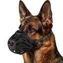 Dog Muzzle, Soft Breathable Dog Muzzles Suitable Dogs, Adjustable Basket Muzzles Prevents Chewing and Biting for Grooming Trimming Training