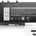 New 68Wh GJKNX Laptop Battery Replacement for Dell Latitude 5490 5480 5580 5590 5280 5288 5488 5591 5491 5495 E5480 E5580 E5490 E5590 Precision 15 3520 3530 Series Fits GD1JP DY9NT 5YHR4 451-BBZG 7.6V