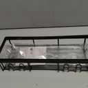 Moforoco Shower Caddy Shelf Organizer Rack, Self Adhesive Black Bathroom Shelves Basket, Home Farmhouse Wall Inside Organization and Storage Decor Rv Accessories, First Camper Apartment Essentials (Medium)