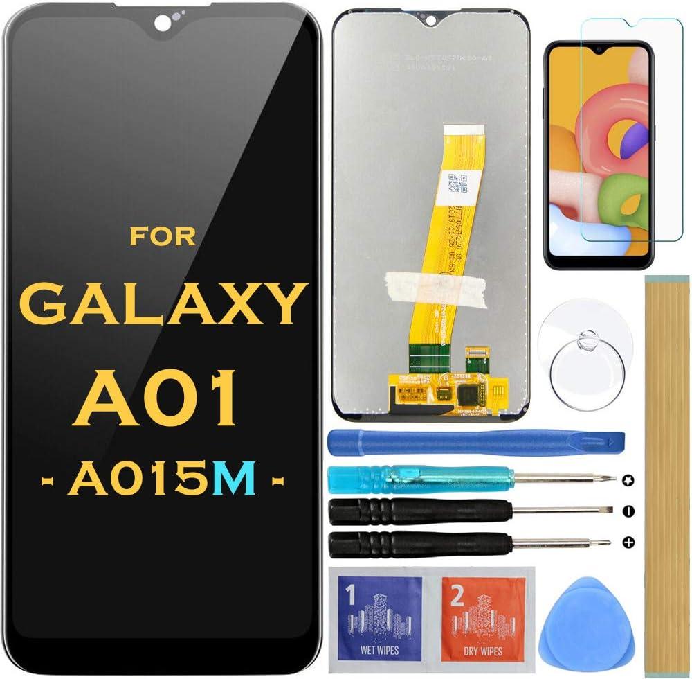Screen Replacement LCD Display Touch Digitizer AssemblyBlack for Samsung Galaxy A01 2019 A015 SM-A015M SM-A015M/DS 5.7" (NOT FOR A015F)