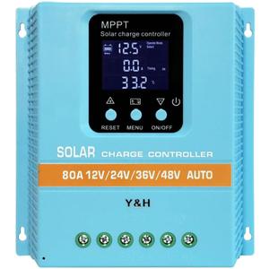 MPPT 100A Solar Charge Controller 12V 24V 36V 48V LCD Display Battery Intelligent Regulator Max 100V Input Dual USB for Lead-Acid/Lithium