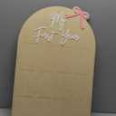 WAUAO Bow My First Year Birthday Board - One Year Of Photo Board, Monthly Milestone Wood Photo Board, First Birthday Decorations Girl,12 Months Photo Banner