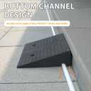 Curb Ramps for Driveway Threshold Wheelchair Doorway Sidewalks Shed Heavy Duty, 2 Pack 3.9 inch Rise, Ramps for Wheelchairs for Home Steps, Motorcycles, Lawn Mowers, 7000lbs Powersport Load ing