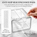 Clear Stackable Storage Drawers Set of 6 Bathroom Makeup Organizer Bins, clear, 4 Small+2 High+2 Wide 