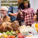 4 Pcs Pumpkin Shaped Candle Jar Fall Scented Pumpkin Spice Candles for Home Autumn Decor Natural Soy Wax Thanksgiving Gift (Transparent)