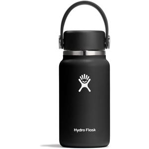 Hydro Flask Micro Bottle - Leak Proof Purse or Pocket Flask - Insulated Mini Water Bottle 6.7 Oz Black