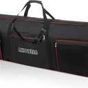 AKOZLIN 88 key Electric Piano Keyboard Gig Bag 57.5"X18"X6.75" with Adjustable Straps and 5-Pocket for Accessaries,88-Note Keyboard Case
