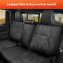 DiffCar Seat Covers for Toyota Tacoma 2026 2025 2024 Double Cab(Gas Only), Full Set Faux Nappa Leather Truck Accessories for Tacoma 4th Gen, Car Seat Protectors Custom Fit for Tacoma Seat, Black Camo