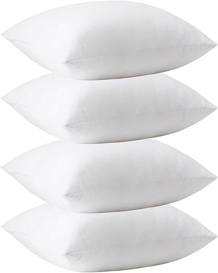 ETASOP Throw Pillow Inserts 18 x 18 Square Cushion Inner Soft Fluffy Plump Stuffer Cushion Pads White Decorative Pillow Inserts (12x20 Inch (Pack of 1))