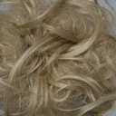 CJL HAIR Large Messy Bun Hair Piece Wavy Curly Scrunchies Synthetic Chignon Ponytail Hair Extensions Thick Updo Hairpieces for Women Dirty Blonde