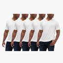 DEVOPS 2 or 5 Pack Men's UPF 50+ Sun Protection Moisture Wicking Dry-Fit Short Sleeve Workout V-Neck Shirts Size 3XL