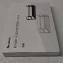 Nxconsu 2Pack Under Shelf Storage Basket Organizer Hanging Holder for Cabinet Pantry Kitchen Cupboard Desk Counter Bookshelf Organization Add-on Space Saver Heavy Duty Slide-in White (9.84''D * 13.38''W * 6.4''H)