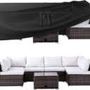 Ruimoy Patio Furniture Covers, Outdoor Furniture Cover Waterproof, General Purpose, Outside Table and Chair Covers, Heavy Duty 600D (74 Inch L x 47 Inch W x 27.8 Inch H)