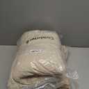 WRENSONGE King Size Comforter Set, 7 Pieces Beige Soft Bed in a Bag King with Fitted Sheet, Flat Sheet, 2 Pillow Shams, and 2 Pillowcases- Warm Bedding Set for All Season