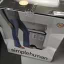 simplehuman 50 Liter / 13.0 Gallon Rectangular Kitchen Step Trash Can, Brushed Stainless Steel