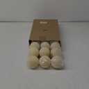 Liliful 15 Pcs Velvet Christmas Balls Bulk Flocked Christmas Tree Ball Ornaments Plastic Xmas Decorative Hanging Ornaments(Creamy White,3.15 Inch)