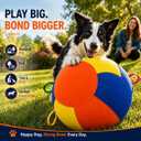 Herding Ball for Dogs, 22 Inch Upgraded Dog Push & Chase Ball with Thickened Bite & Tear Resistant Cover, Burst-Resistant Inner Ball, Outdoor Exercise Toy for Active Dogs, Multi-Color, Large