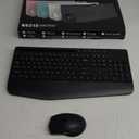 Wireless Keyboard and Mouse Combo - Full-Sized Ergonomic Keyboard with Wrist Rest, Phone Holder, Sleep Mode, Silent 2.4GHz Cordless Keyboard Mouse Combo for Computer, Laptop, PC, Mac, Windows -Trueque (1 Pack, Black)