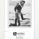 Malden International Designs White Concept Wood Picture Frame, 4x6, White