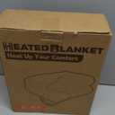 Electric Heated Blanket Full Size 72"x84", Soft Flannel with Overheat Protection, 9 Adjustable Heat Settings & 10-Hour Auto-Off Timer, Fast Heating for Winter Comfort, Dark Gray