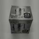 FineDine Double-Wall Stainless Steel Insulated Ice Bucket with Lid & Ice Tong [3 Liter] Included Strainer Keeps Ice Cold & Dry, Carry Leather Handle, Home Bar, Chilling Beer, Champagne, Wine Bottle