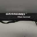 Chair Umbrella with Clamp,46 inches UPF 50+ Clip on Parasol for Patio,Beach Chairs,Strollers,Wheelchairs,Golf Carts
