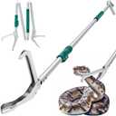 69" Snake Grabber Tool  Heavy Duty Locking Reptile Tongs for Rattlesnakes, Long Reach Folding Snake Catcher for Outdoor, Garden, and Emergency Use