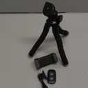 Aureday Phone Tripod, Flexible Tripod for iPhone and Android Cell Phone, Come with Wireless Remote and Clip for Video Recording/Vlogging/Selfie (Black)