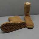 BEARPAW Women's Elle Short Iced Coffee Size 9 | Classic Suede Pull On Fashion Boot | Cozy Winter Boots for Women, Coffee 